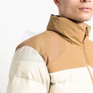 Chaqueta de invierno acolchada transpirable ligera para hombre con cuello levantado y logotipo frontal Moda informal para una calidez moderna - Product Image 6