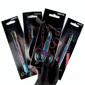 Elite Pro Expert-Pinzas para cutículas de uñas de acero inoxidable con hoja curva, herramienta para manicura con logotipo de embalaje personalizado - Product Image 6