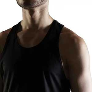 Camisetas sin mangas de algodón de alta calidad, Camiseta deportiva de corte cuadrado, camiseta sin mangas acanalada para hombres de gimnasio personalizada para hombres - Product Image 3