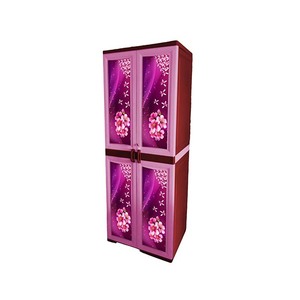 Plástico de calidad superior Almirah Precio barato Hamko Plástico Almirah 4 puertas Precio barato Plástico Almirah de Bangladesh - Product Image 1