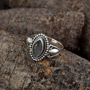 Mode haute qualité Labradorite bague en argent Sterling 925 Dainty Designer bague anniversaire cadeau unisexe bague prix usine - Product Image 2