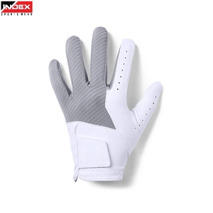 INDEX Gant de golf pour main droite en cuir véritable, antidérapant, respirant, avec fermeture éclair, unisexe, pour le sport - Product Image 1