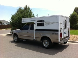 Camper 4x4 à glissière pour pick-up avec toit pliable, remorque légère tout-terrain, tente de toit avec auvent pour le camping et les voyages en plein air - Product Image 3