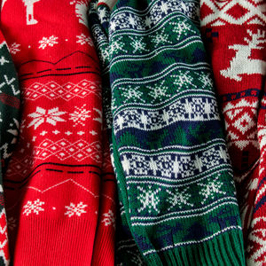 Suéter de Punto al por Mayor Unisex con Estampado Navideño, Antiarrugas, Hombros Caídos, 100% Algodón, Cuello Redondo, Manga Larga, Cálido y Transpirable para Invierno - Product Image 6