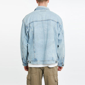 Veste en jean pour homme, prix bas, haute qualité, logo personnalisé imprimé, grande taille, respirante, veste d'hiver personnalisée pour homme - Product Image 2