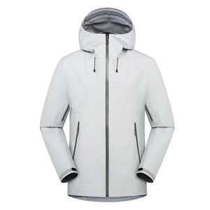 Produit très demandé, vente en gros de vestes imperméables pour hommes, fermeture éclair intégrale, 100% polyester, légères, coupe-vent - Product Image 2