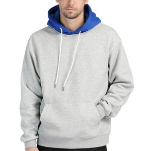 เสื้อกันหนาวขนแกะมีฮู้ดสำหรับผู้ชาย,เสื้อกันหนาวแฟชั่นมีฮู้ดแบบสวมหัวลายบล็อกสีแนวสตรีทพรีเมี่ยม - Product Image 1