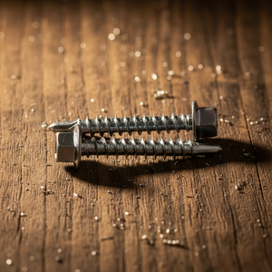 Vis autoforeuses à tête hexagonale PDC Classe 4.8 & 6.8 Acier au carbone zingué Filetage grossier Modèle 14 - Product Image 1