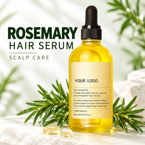 Olio per la Crescita dei <span class=keywords><strong>Capelli</strong></span> al Rosmarino con Etichetta Privata, Siero Naturale per la Cura del Cuoio Capelluto, <span class=keywords><strong>Trattamento</strong></span> Capillare Personalizzato per Uomini e Donne, Vendita all'Ingrosso - Product Image 1