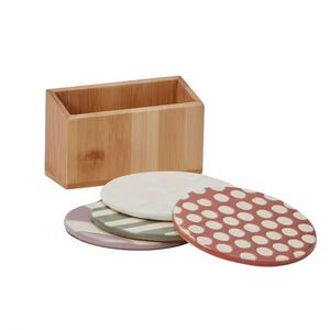 Sous-verre Offre Spéciale personnalisable de sublimation de résine de palette de café de conception faite sur commande pour le carré de boisson - Product Image 1