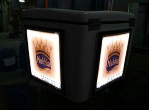 Caja trasera de patinete con luz LED FRP de alta calidad 2023 para entregar alimentos, verduras, comestibles y pizzas - Product Image 5