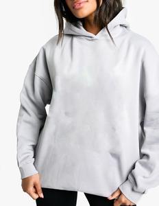 Sudadera con Capucha de Doble Cabeza, Corte Cuadrado, Lisa, Antiarrugas, Ropa para Niñas, Felpa de Algodón Suave, Estampado en Serigrafía, Sin Cordones, Precio de Fábrica - Product Image 4