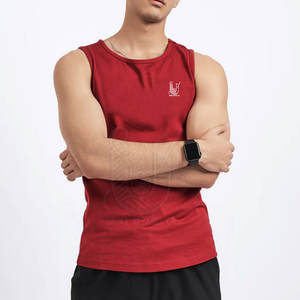 เสื้อกล้ามออกกำลังกายผู้ชาย ผ้าคอตตอนถักคุณภาพสูง ขายดี 100% ระบายอากาศ แห้งเร็ว สวมใส่สบาย เหมาะสำหรับการฝึกซ้อมและกิจกรรมกีฬา - Product Image 6