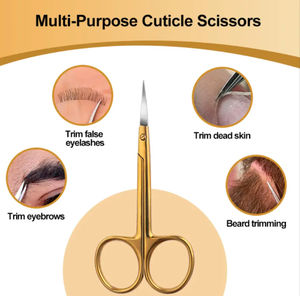 Ciseaux à ongles courbés en acier inoxydable lames tranchantes de haute qualité manucure professionnelle pédicure coupe-cuticules outils de beauté - Product Image 5