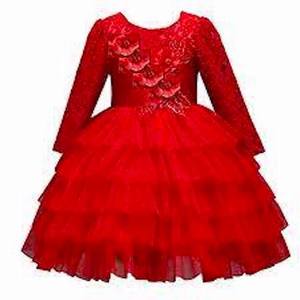 Nouvelle robe tutu pour filles de style chinois, personnalisable, vêtements pour enfants en bas âge, étiquette personnalisée, respirant, nylon/coton, longueur genou - Product Image 1