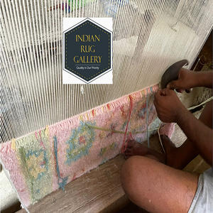 Estilo americano personalizado con borde para diseñadores de gama alta Alfombra de área de lana de pelo de felpa alta a medida moderna gris claro y oscuro - Product Image 5