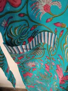 Kimono largo con estampado Floral, ropa de noche suave y cómoda, bata de baño de algodón, Kimono de novia para verano - Product Image 3