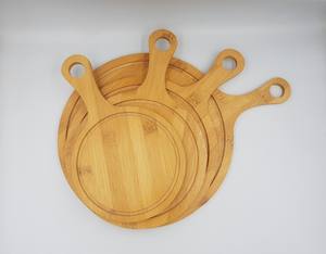 Bandeja de pizza de bambú ecológica Huhipro para restaurantes comerciales 28x18x1 cm y 32x22x1 cm Soporte OEM/ODM - Product Image 3