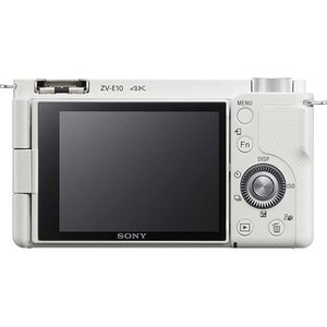 Appareil photo hybride blanc avec objectif 16-50 mm, pack complet incluant carte mémoire 128 Go, flash TTL et logiciel de montage pour équipement de diffusion en direct - Product Image 6