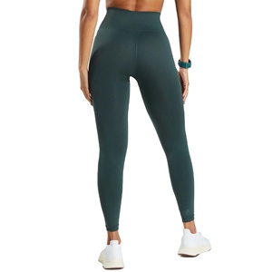 Nouvel Arrivage Leggings de Yoga pour Femme de Haute Qualité 100% Coton Respirant Résistant Taille Mi-Haute Uni Style Urbain Couleurs Personnalisables 2027 - Product Image 2
