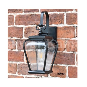 Vente en gros Éclairage mural noir avec abat-jour en verre Lampes de porche pour l'extérieur Décoration de terrasse de garage de maison moderne - Product Image 4