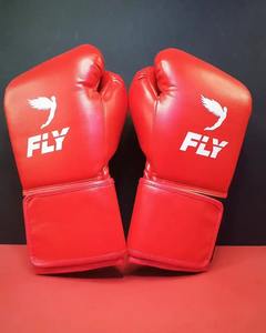 Fabricación de fábrica Nueva llegada Guantes de boxeo con mosca Cuero genuino Competición profesional Correa DE LUCHA Guantes de boxeo con mosca - Product Image 1