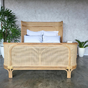 Giường ngủ mây tự nhiên, nội thất nghệ thuật mây, kiểu dáng đơn giản hiện đại, sáng tạo, phù hợp cho phòng ngủ, nhà nghỉ, khách sạn, quán rượu, giường đôi nghệ thuật mây - Product Image 3