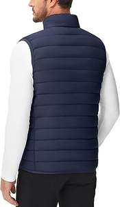 Venta Directa de Fábrica, Chaleco Acolchado de Invierno para Hombre, de Alta Calidad, Transpirable, Personalizado, con Cierre y Cuello en V, 220g - Product Image 5