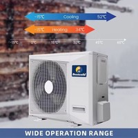 Système de climatisation solaire hybride multi-zones 42000 BTU, climatiseur solaire split 3-5 zones, système HVAC à onduleur, vente en gros