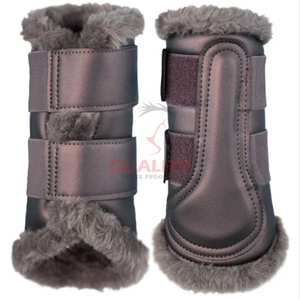 Bottes de brossage personnalisées pour chevaux avec technologie d'absorption des chocs offrant une protection des tendons et des fetlocks fabriquées au Pakistan - Product Image 4