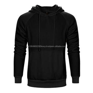 Custom <b>Mens</b> <b>Slim</b> Fit Workout Black Gym <b>Men</b> Pullover Hoodies 100% Cotton Heavyweight Blank Plain Hoodies for Man 100% Cotton - Product Image 5