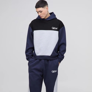 ชุดวอร์มผ้าฟลีซกางเกงสำหรับผู้ชายกางเกงวอร์มทรงหลวมมีฮู้ดผ้าคอตตอน - Product Image 1