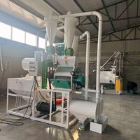 Machine à moudre le maïs pour petites entreprises, moteur 220V, moulin à semoule de blé