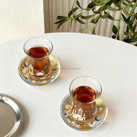 Ensemble de tasses à thé Ramadan Kareem, style arabe, ensemble de tasses à thé et de théière, ensemble de verres festifs