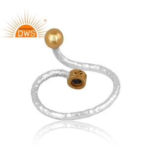 แหวนพลอยไพไรต์ธรรมชาติเงินสเตอร์ลิงเครื่องประดับออกแบบได้ตามต้องการของขวัญสำหรับผู้หญิงสำหรับผู้หญิงสินค้ามาใหม่ - Product Image 2