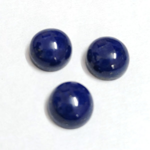 Lote de piedras preciosas de 2,6mm, cabujón redondo de lapislázuli Natural de 4mm, 7,65 CTS, venta de piedras preciosas sueltas de alta calidad, 25 uds. - Product Image 6