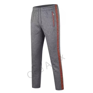 Nueva llegada 100% algodón transpirable y ajustable diseño personalizado color sólido ropa deportiva nuevo último diseño chándales para hombre - Product Image 5