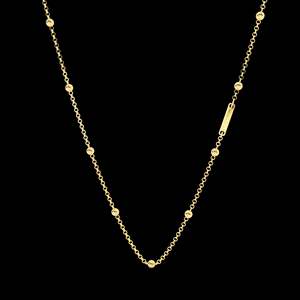 PEARL LINK Elegante Collar Unisex de Aleación de Zinc Chapado en Oro de 18K, Cadena Vintage de Moda para Uso Diario, para Fiestas o Regalos - Product Image 3