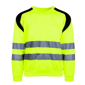Men's Hi Vis Safety Reflective Workwear Vest Customizable Construction Jacket Mesh Made Durable Nylon for Worksite Protection - Product Image 1