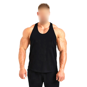 Slim Fit Coton Bodybuilding Sans Manches Extensible Respirant Gym Formation Entraînement Haltérophilie Stringer PAR AMAZING INDUSTRIES - Product Image 1