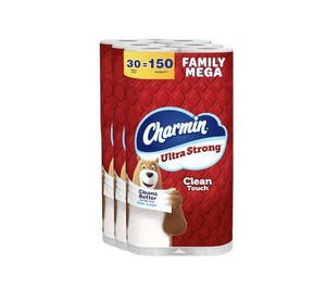 Papier toilette jetable de haute qualité pour une hygiène optimale, 30 méga-rouleaux familiaux ultra résistants |   150 rouleaux standard en stock - Product Image 1
