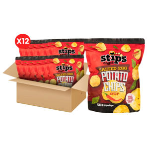 Exportación de calidad al por mayor asequible Stip's Chips Salted Egg Potato Chips Spicy 200g Bundle 12's - Product Image 1