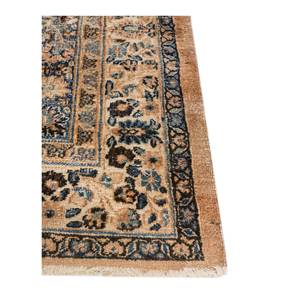 Tapis en laine noué à la main Aalam Blue Pae-6390 9x12 rectangulaire à motif médaillon pour la décoration de la maison, du salon ou de l'couloir - Product Image 4