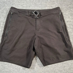 <b>Men's</b> Comfort Fit Performance <b>Shorts</b> 100% Cotton Solid <b>Lightweight</b> Quick Dry Breathable All Day Wear Elastic Waist - Product Image 1