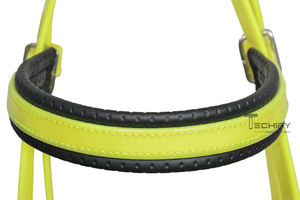 Endurance Halter Bridle Equestrian Tack <b>Water</b> <b>proof</b> durable all weather friendly Glossy <b>material</b> with steel zinc brass hardware - Product Image 2