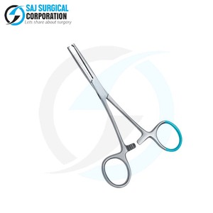 Pinzas profesionales de arteria Kocher Abrazadera quirúrgica de acero inoxidable con dentados transversales para agarrar tejido seguro - Product Image 5