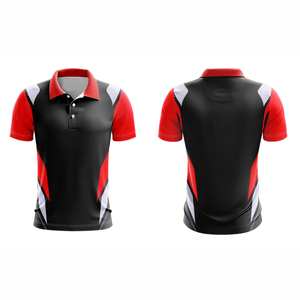 T-shirt polo de sport en polyester décontracté pour hommes, extensible dans les quatre sens, évacuant l'humidité, respirant, polo de golf, avec impression de logo personnalisé, vente en gros - Product Image 2