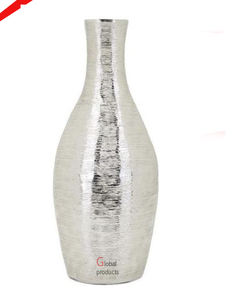 2025 argent brillant fini beau vase à fleurs en métal pour le bureau et la décoration de la maison - Product Image 1