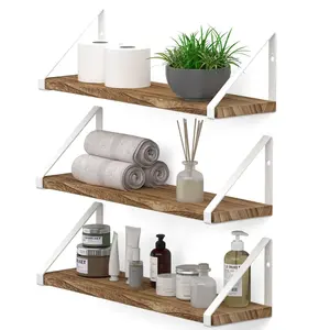 Étagères/étagères durables de haute qualité à bas prix de gros quantité minimale de commande pour la décoration de la maison, cadre métallique suspendu, étagères flottantes murales - Product Image 5