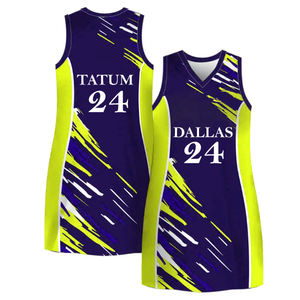 Qualité supérieure Séchage rapide Dames Netball Uniformes Conception Personnalisée Respirant Basket-Ball Applique En Gros Sport Voit ensemble - Product Image 2